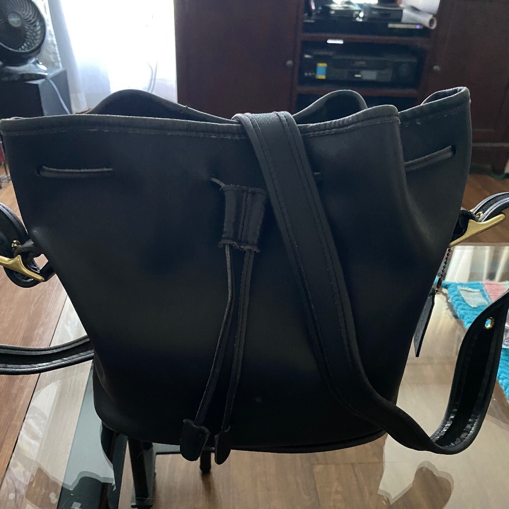 Coach Lula's Legacy Leather Bucket Handbag A6D- 9952 made in USA 1996